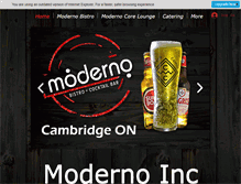 Tablet Screenshot of modernobistro.com